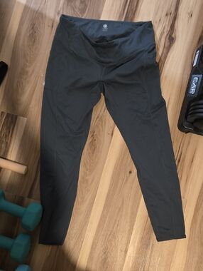 GAIAM Dark Green High-Waist Yoga Legging